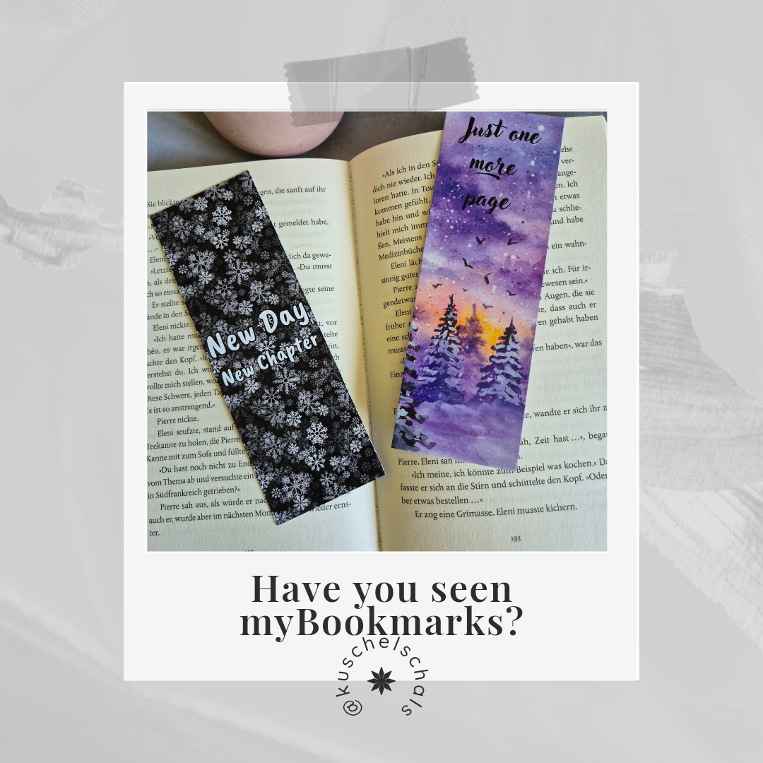 Lesezeichen Cozy Winter Book Clubauf hochwertigem Paper gedruckt