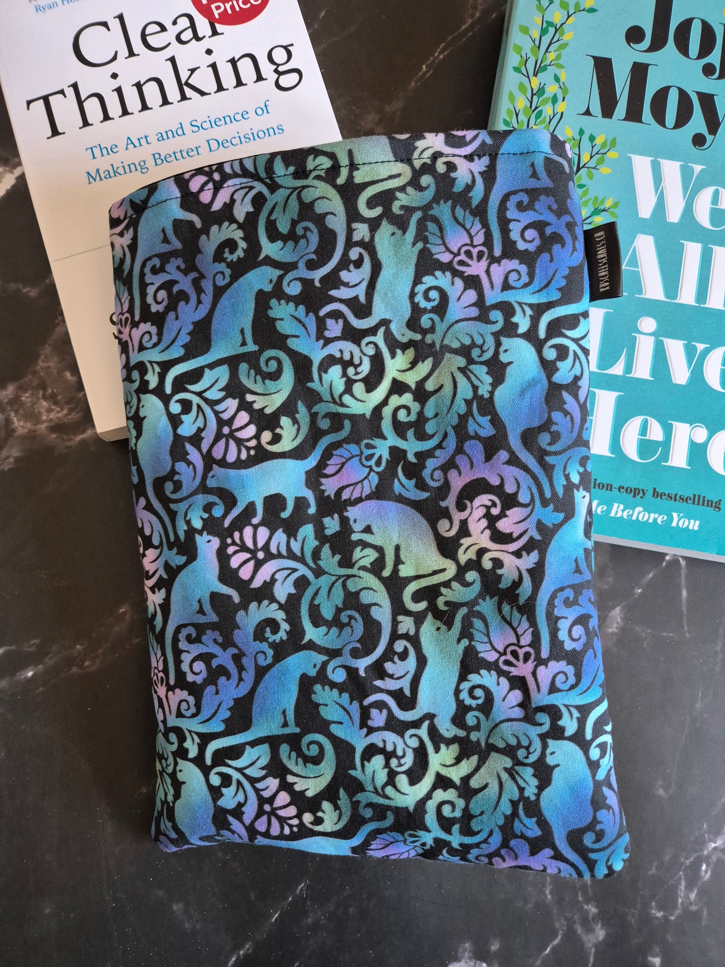 Elegant cat Lover Book Cover Kindle Kobo - 3 Sizes - Handmade