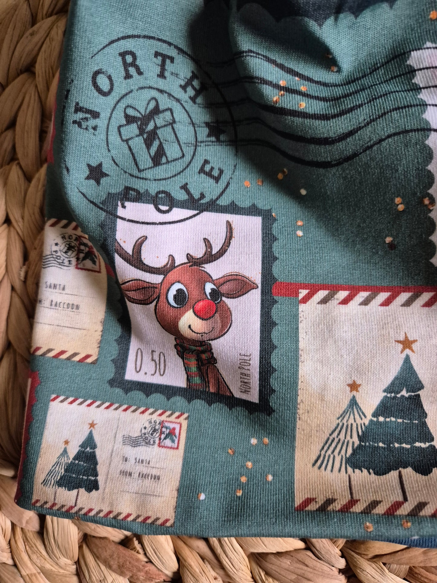 Mütze / Beanie Santa North Pole Kinder diverse Grössen / Kopfumfang 47 bis 54 cm