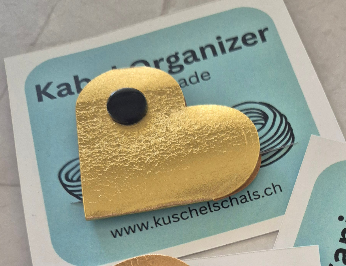 Kabelhalter Diverse Designs aus Snapppap (vegan) oder Kunstleder