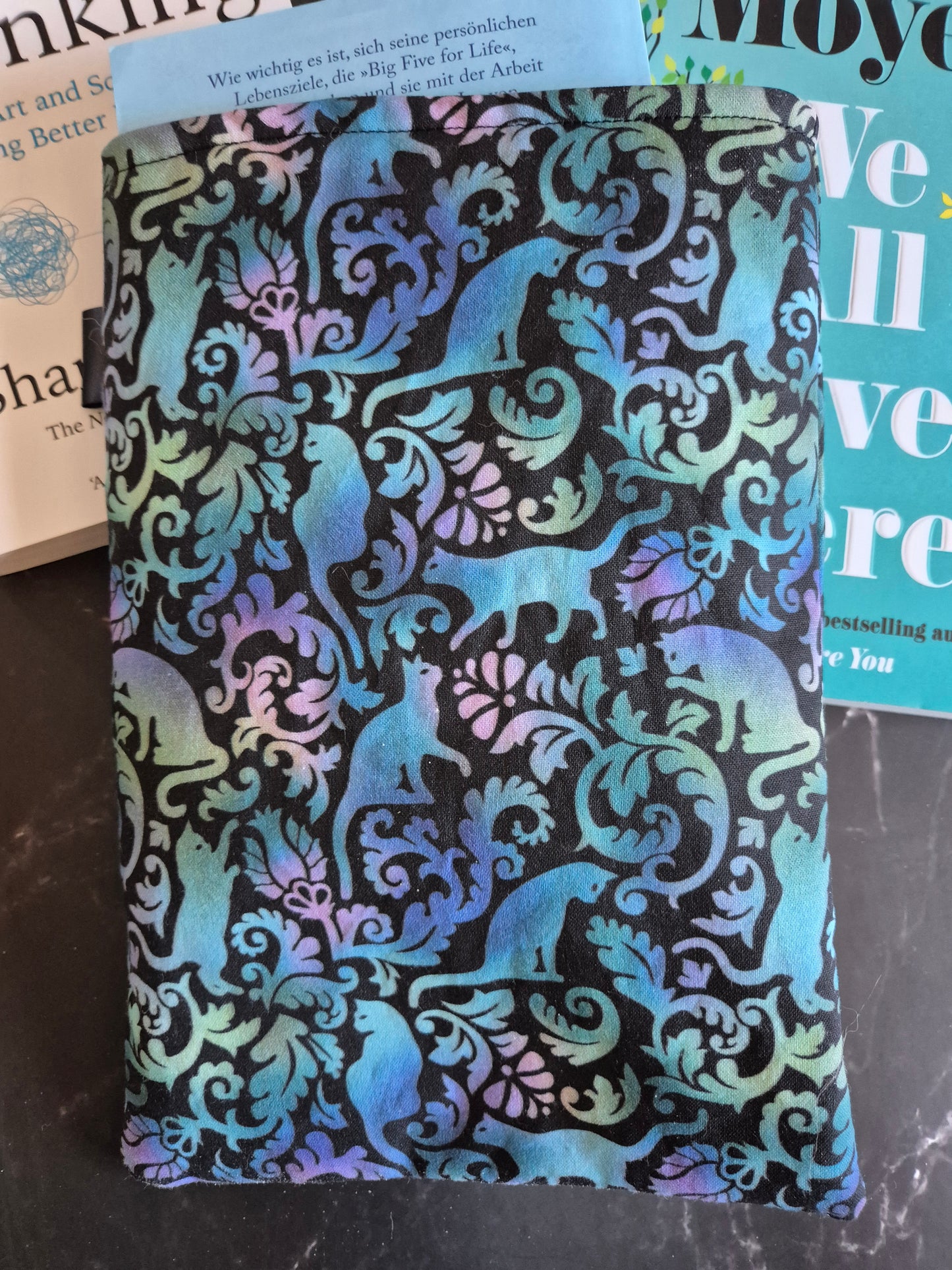 Elegant cat Lover Book Cover Kindle Kobo - 3 Sizes - Handmade